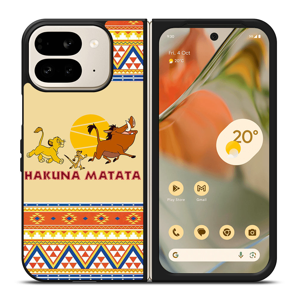 HAKUNA MATATA LION KING AZTEC 4 Google Pixel 9 Pro Fold Case Cover