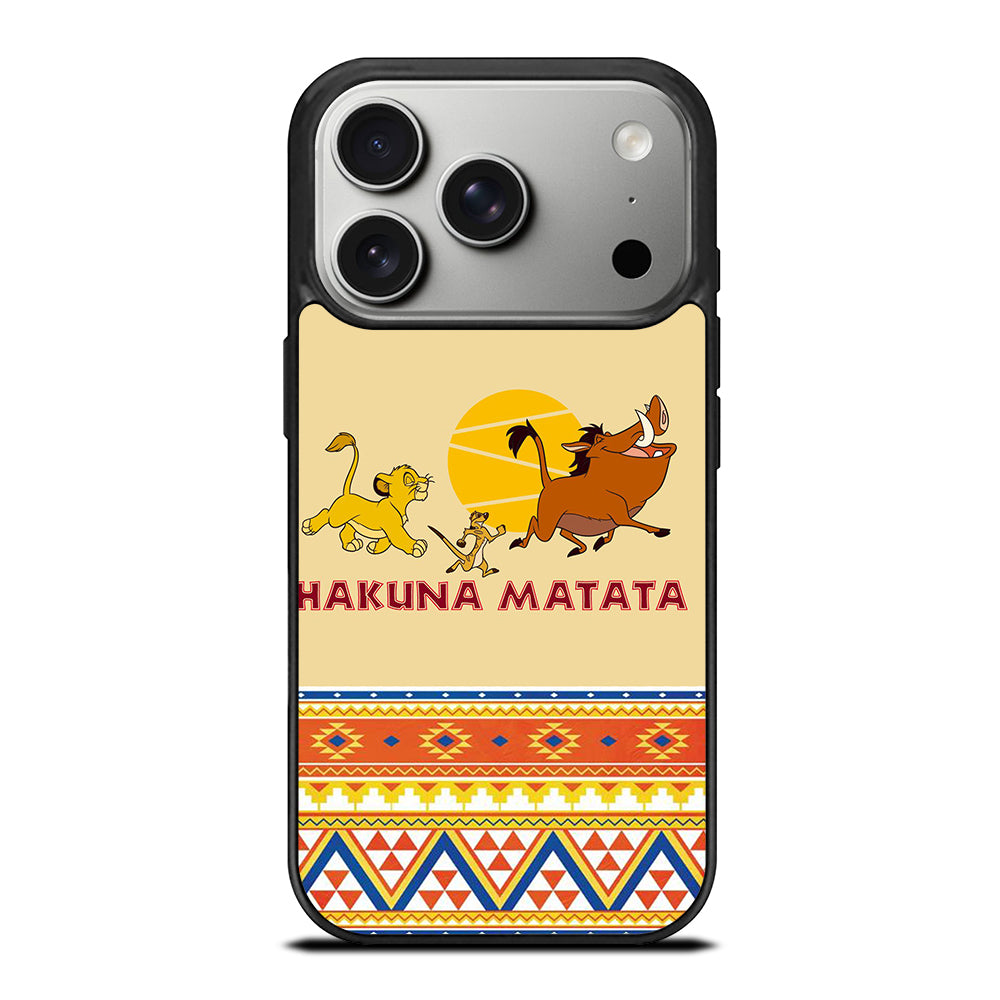 HAKUNA MATATA LION KING AZTEC 4 iPhone 17 Pro Case Cover