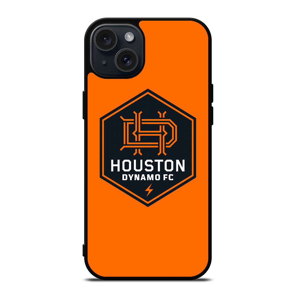 HOUSTON DYNAMO FC SOCCER MLS LOGO 2 iPhone 15 Plus Case Cover