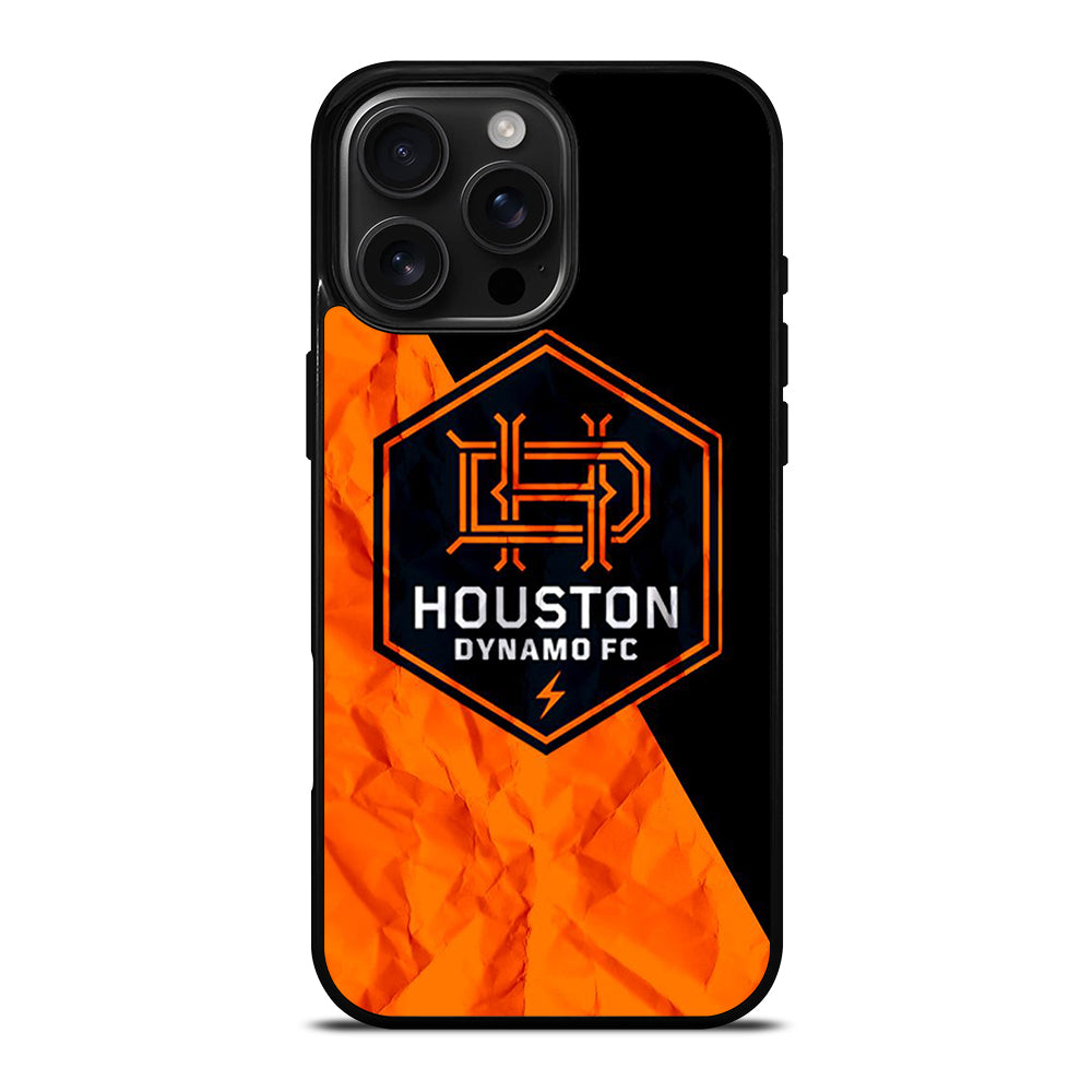 HOUSTON DYNAMO FC SOCCER MLS LOGO 3 iPhone 16 Pro Max Case Cover