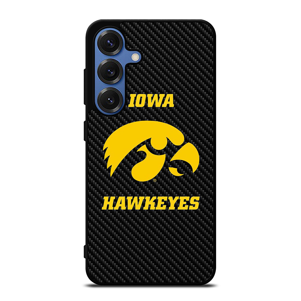 IOWA HAWKEYES CARBON LOGO Samsung Galaxy S25 Case Cover