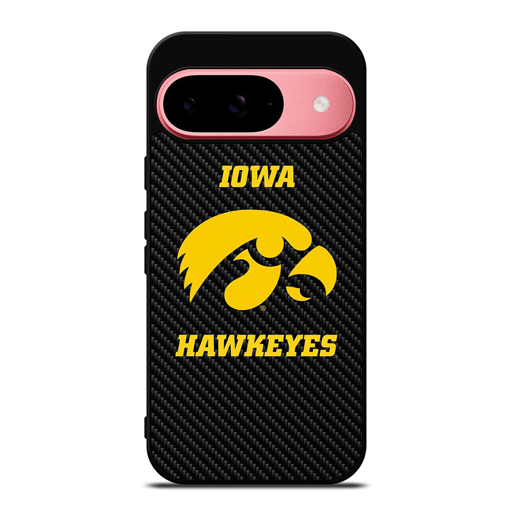 IOWA HAWKEYES CARBON LOGO Google Pixel 9 Case Cover