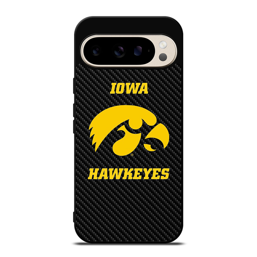 IOWA HAWKEYES CARBON LOGO Google Pixel 9 Pro Case Cover