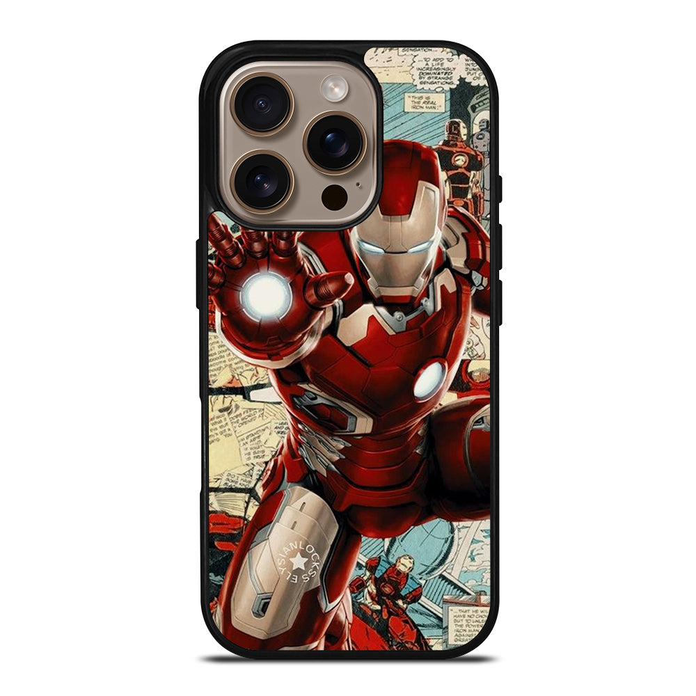 IRON MAN COMIC MARVEL iPhone 16 Pro Case Cover