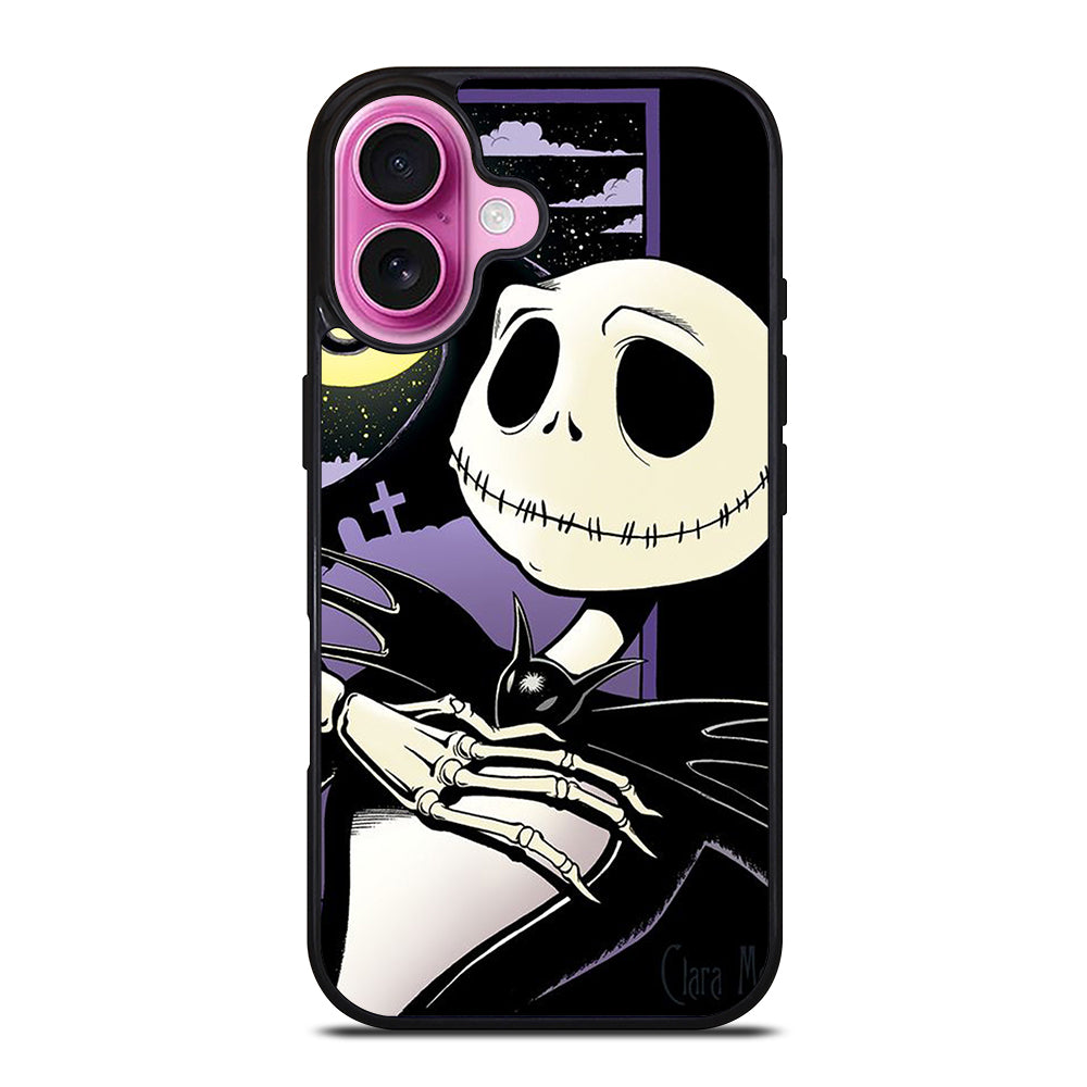 JACK SKELLINGTON NIGHTMARE BEFORE CHRISTMAS CARTOON 2 iPhone 16 Plus Case Cover