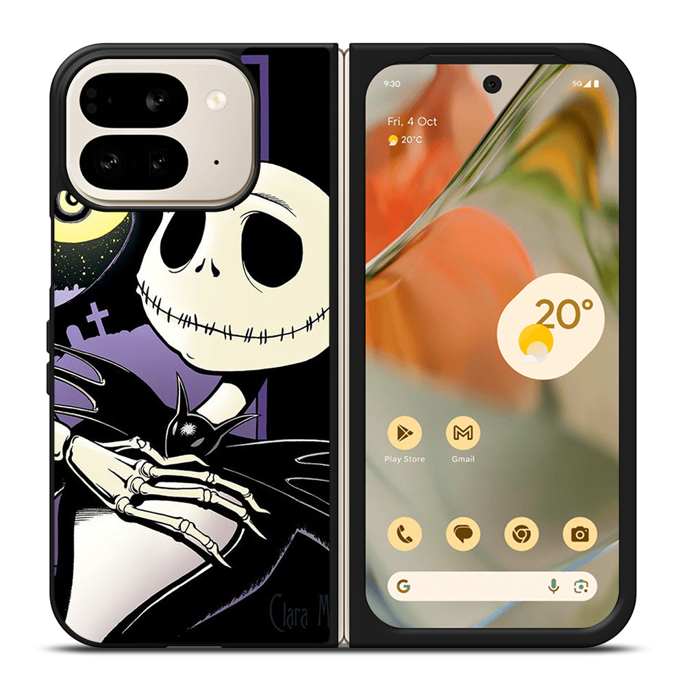JACK SKELLINGTON NIGHTMARE BEFORE CHRISTMAS CARTOON 2 Google Pixel 9 Pro Fold Case Cover