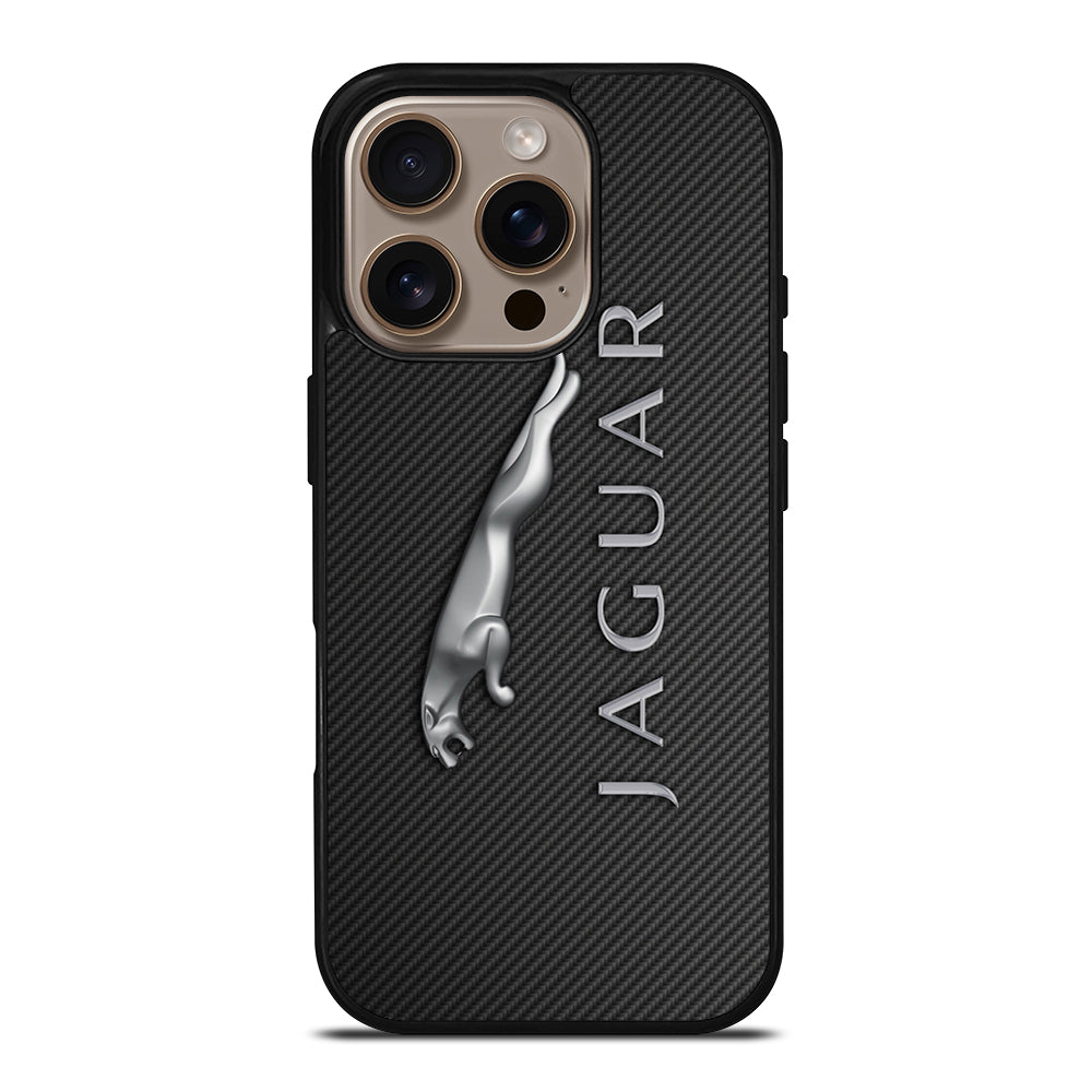 JAGUAR CAR LOGO CARBON iPhone 16 Pro Case Cover