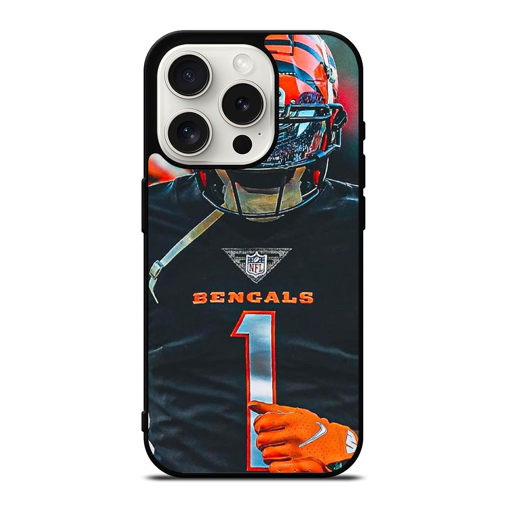 JAMARR CHASE CINCINNATI BENGALS NFL iPhone 15 Pro Case Cover