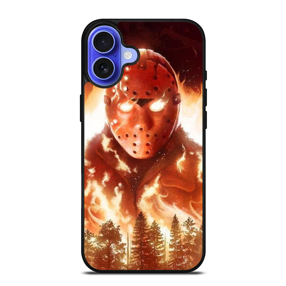 JASON FRIDAY THE 13TH FLAME iPhone 16 Case Cover