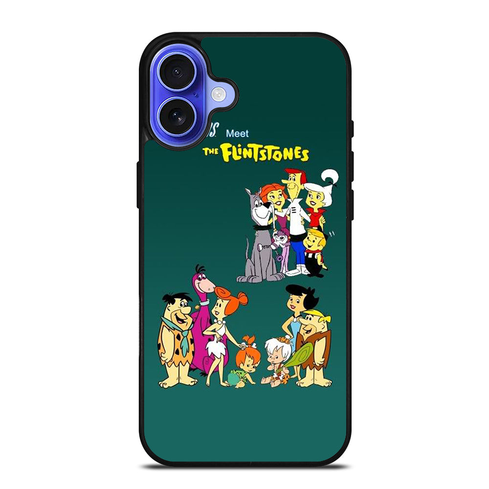 JETSONS MEET FLINTSTONES CHARACTER iPhone 16 Case Cover