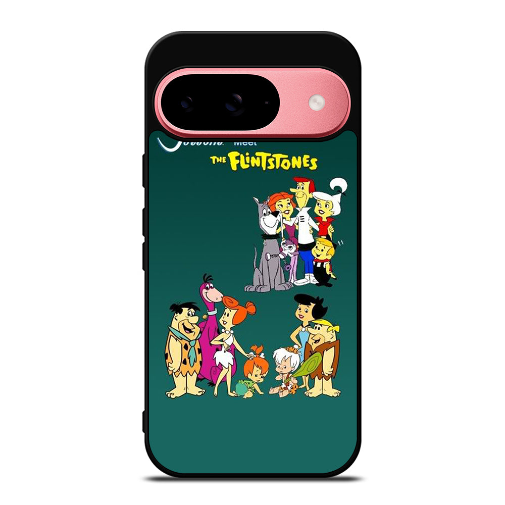 JETSONS MEET FLINTSTONES CHARACTER Google Pixel 9 Case Cover