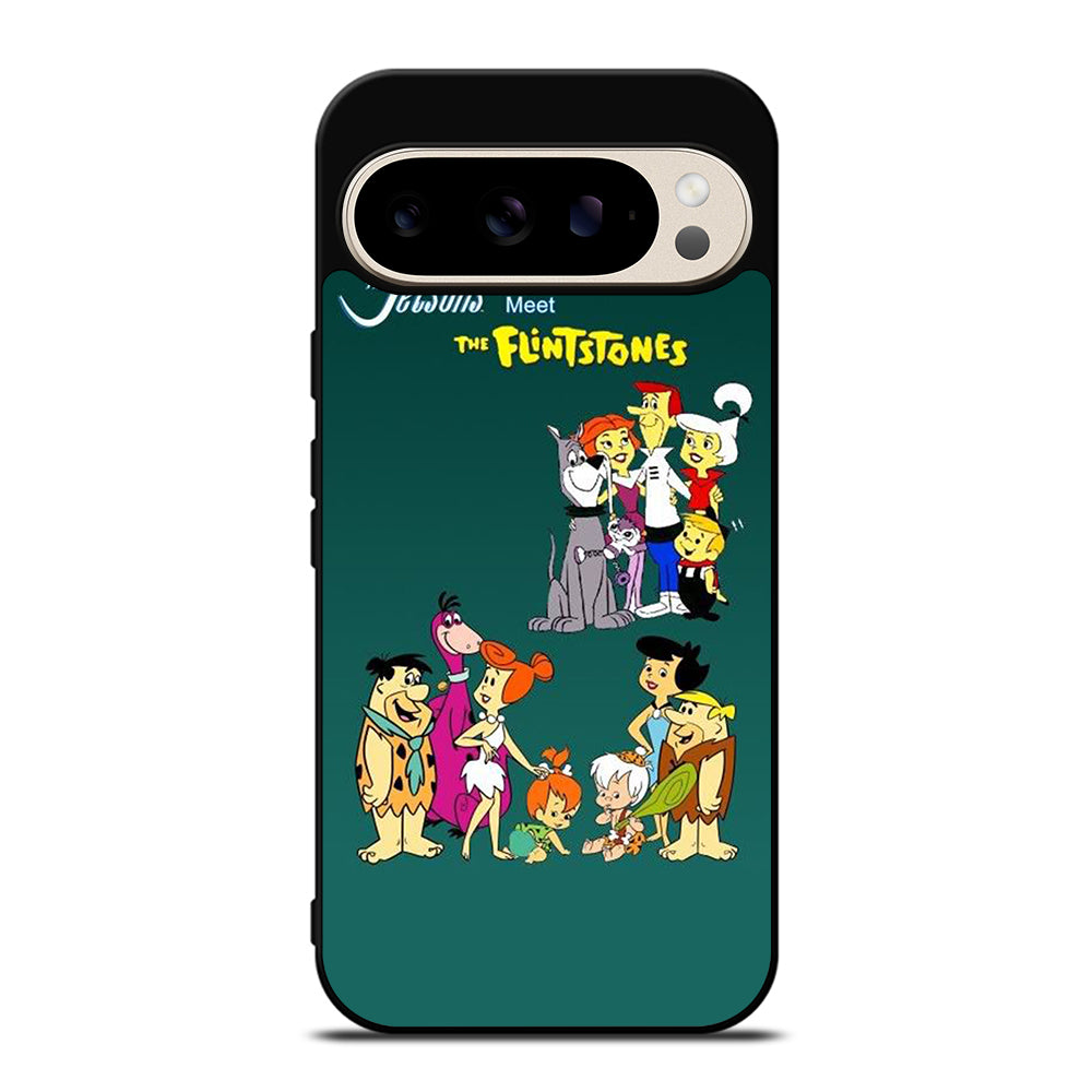JETSONS MEET FLINTSTONES CHARACTER Google Pixel 9 Pro Case Cover