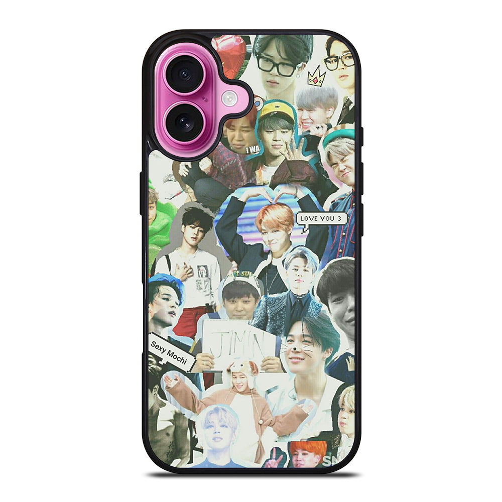 JIMIN BTS BANGTAN BOYS COLLAGE iPhone 16 Plus Case Cover