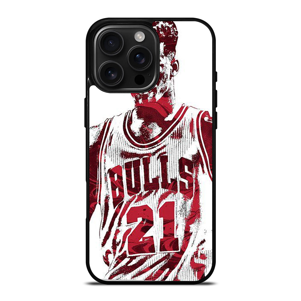 JIMMY BUTLER ART CHICAGO BULLS iPhone 16 Pro Max Case Cover