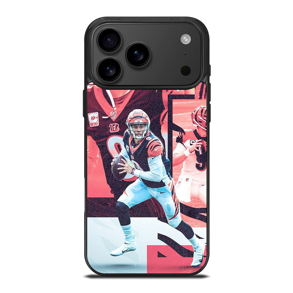 JOE BURROW CINCINNATI BENGALS NFL iPhone 17 Pro Max Case Cover