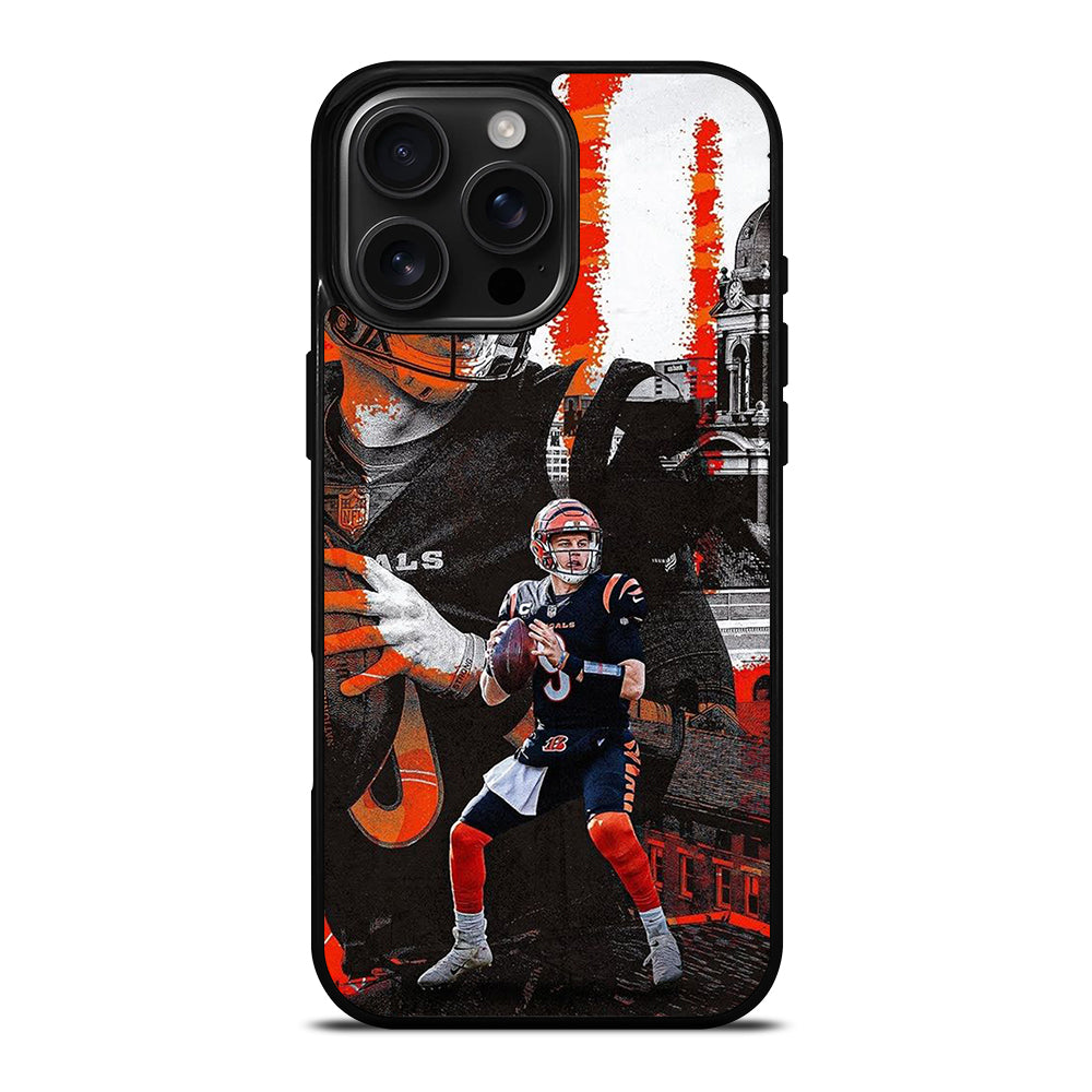 JOE BURROW CINCINNATI BENGALS iPhone 16 Pro Max Case Cover