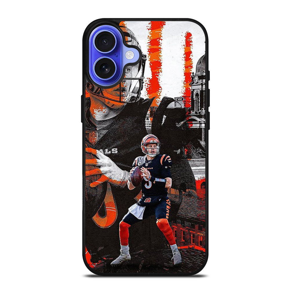 JOE BURROW CINCINNATI BENGALS iPhone 16 Case Cover