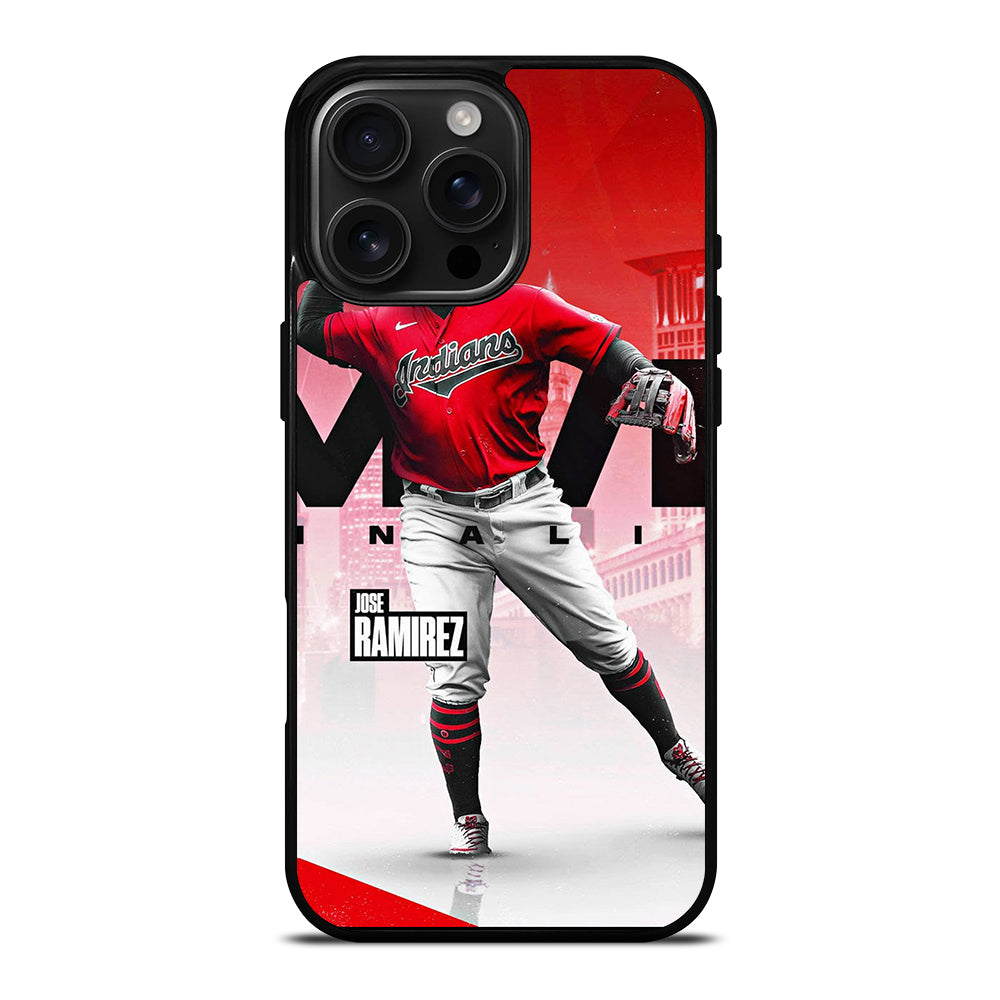 JOSE RAMIREZ CLEVELAND GUARDIANS MLB iPhone 16 Pro Max Case Cover