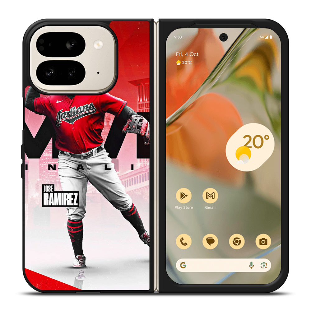 JOSE RAMIREZ CLEVELAND GUARDIANS MLB Google Pixel 9 Pro Fold Case Cover