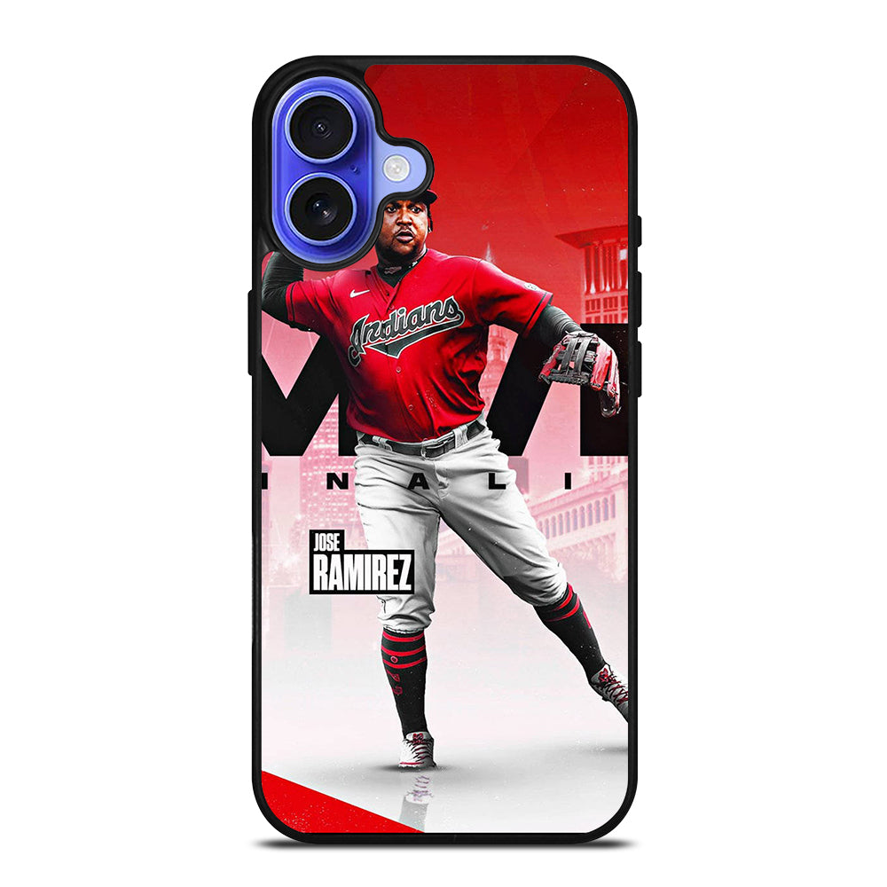 JOSE RAMIREZ CLEVELAND GUARDIANS MLB iPhone 16 Case Cover