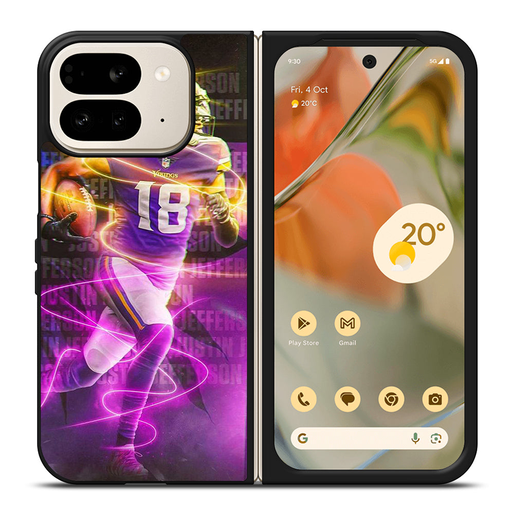 JUSTIN JEFFERSON MINNESOTA VIKINGS AMERICA FOOTBALL Google Pixel 9 Pro Fold Case Cover