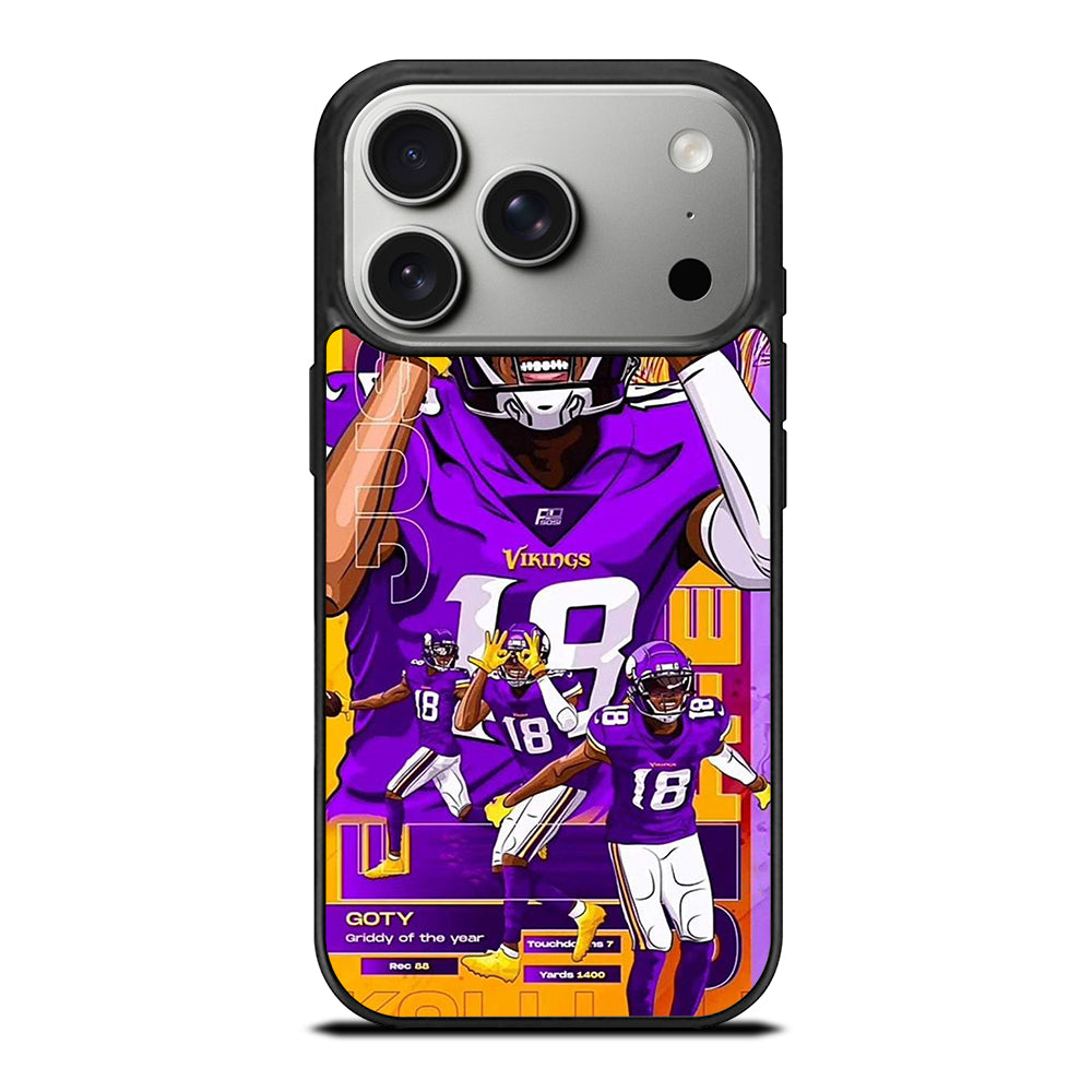 JUSTIN JEFFERSON MINNESOTA VIKINGS POSTER iPhone 17 Pro Case Cover