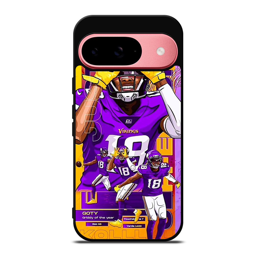 JUSTIN JEFFERSON MINNESOTA VIKINGS POSTER Google Pixel 9 Case Cover