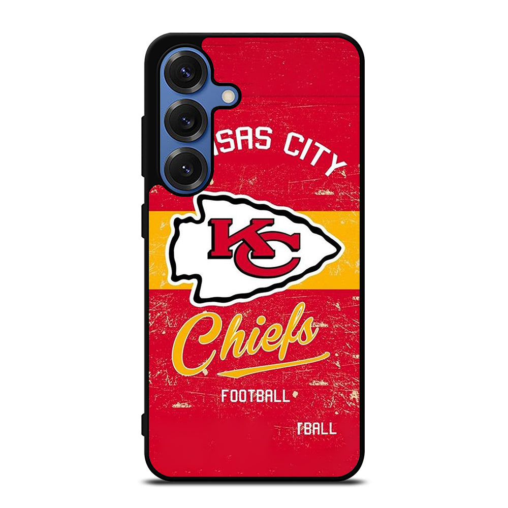 KANSAS CITY CHIEFS LOGO FOOTBALL Samsung Galaxy S25 Case Cover