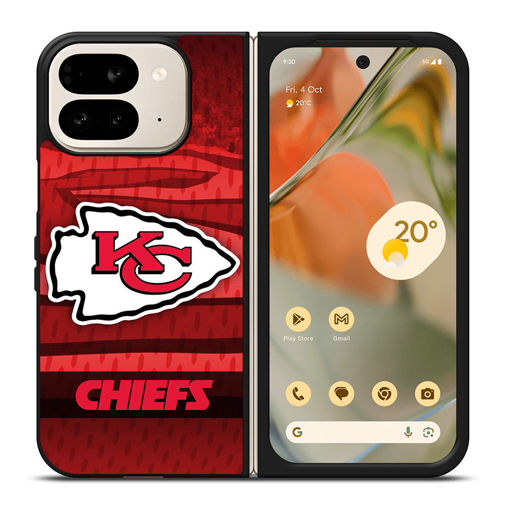 KANSAS CITY CHIEFS NFL LOGO FOOTBALL Google Pixel 9 Pro Fold Case Cover