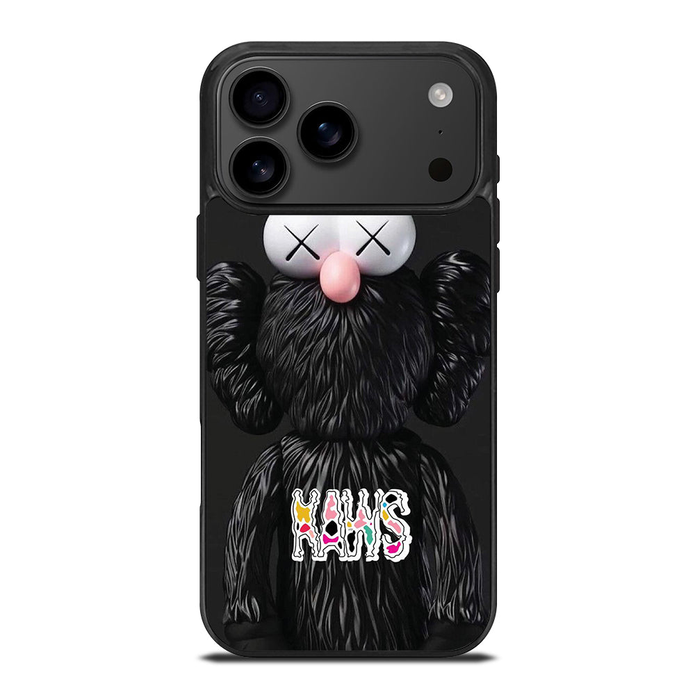 KAWS DESIGN LOGO BLACK iPhone 17 Pro Max Case Cover