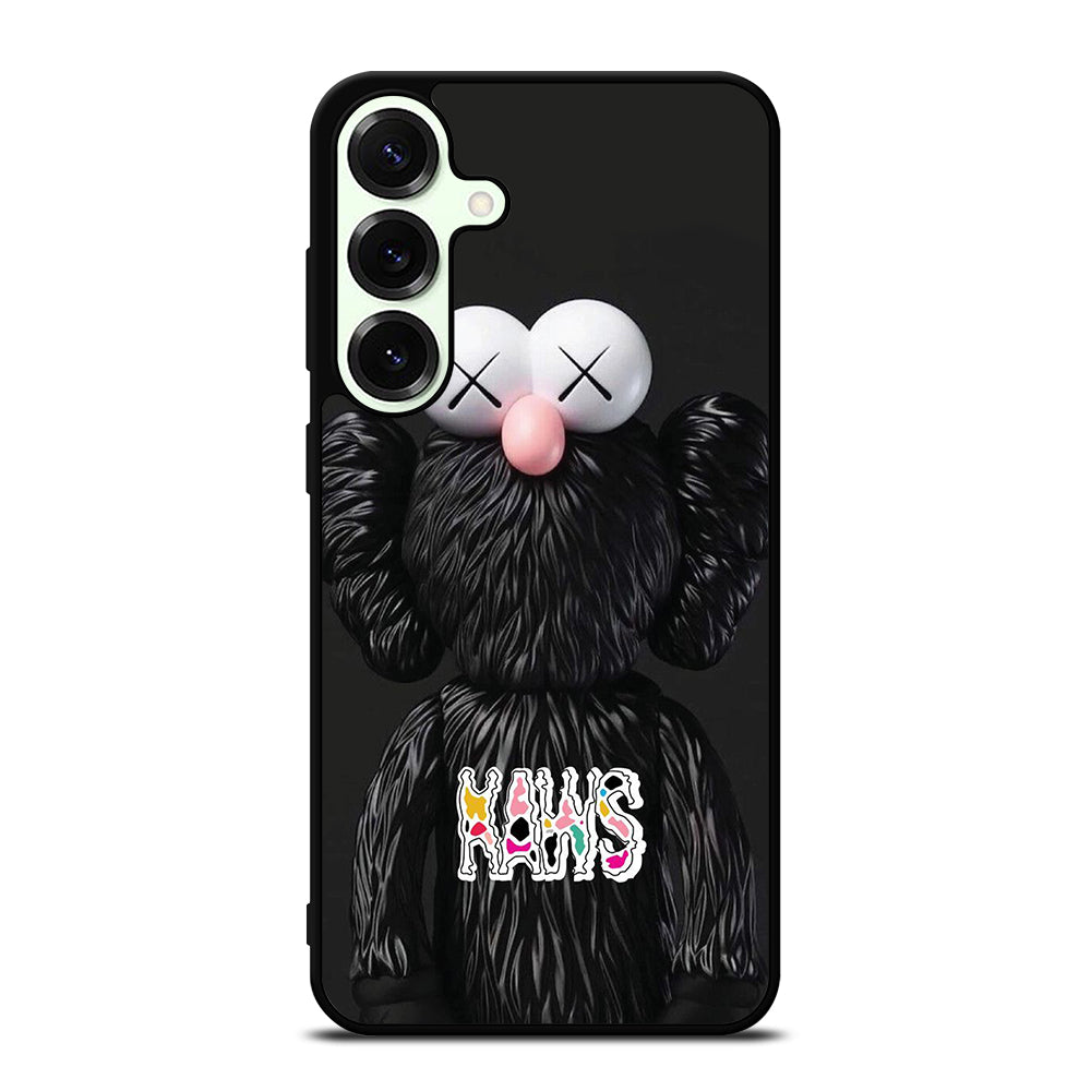 KAWS DESIGN LOGO BLACK Samsung Galaxy S25 Plus Case Cover