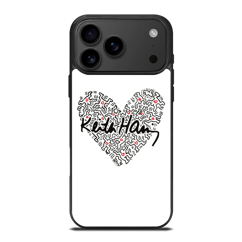 KEITH HARING ART LOVE 2 iPhone 17 Pro Max Case Cover