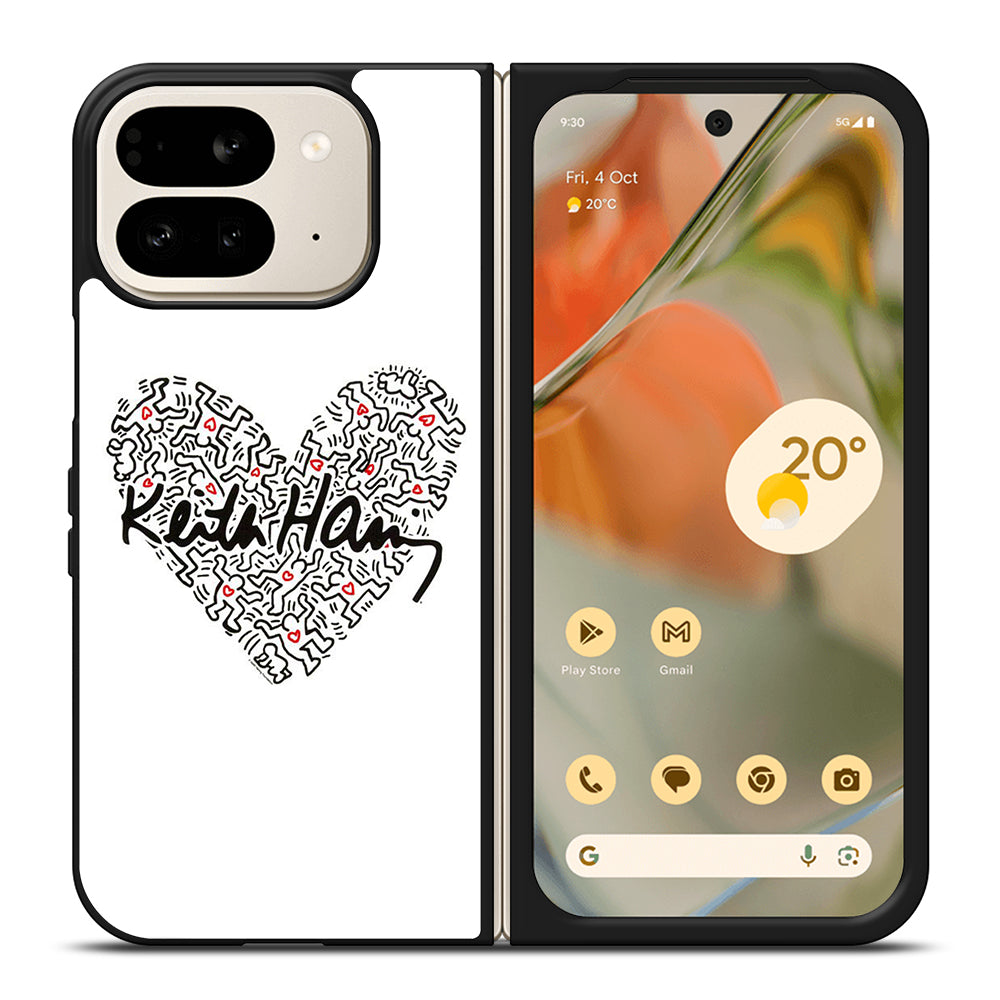 KEITH HARING ART LOVE 2 Google Pixel 9 Pro Fold Case Cover