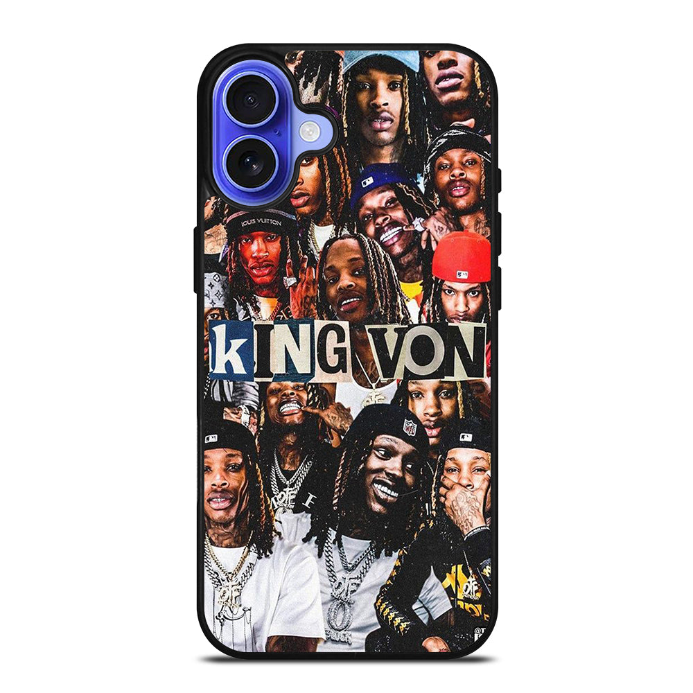 KING VON RAPPER COLLAGE iPhone 16 Case Cover