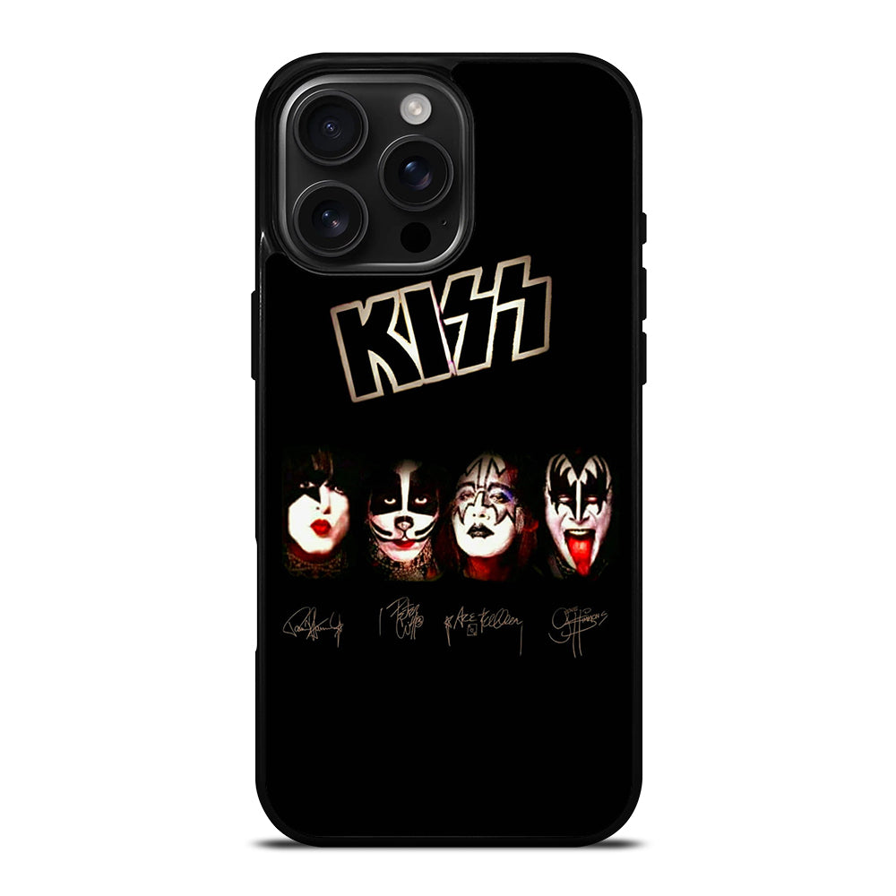 KISS BAND LOGO SIGNATURE iPhone 16 Pro Max Case Cover