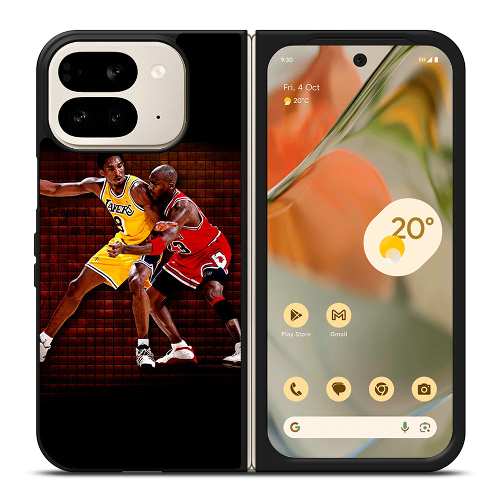KOBE BRIANT X MICHAEL JORDAN BASKETBALL Google Pixel 9 Pro Fold Case Cover