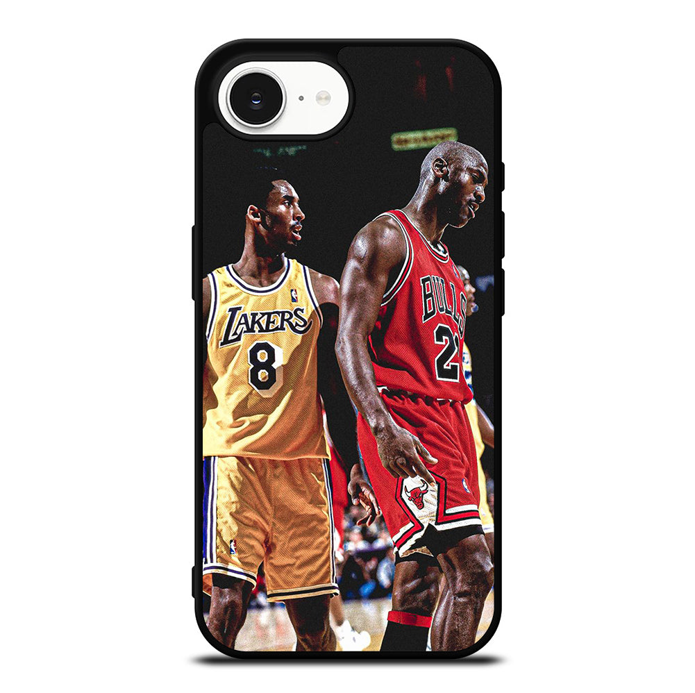KOBE BRIANT X MICHAEL JORDAN NBA iPhone 16e Case Cover