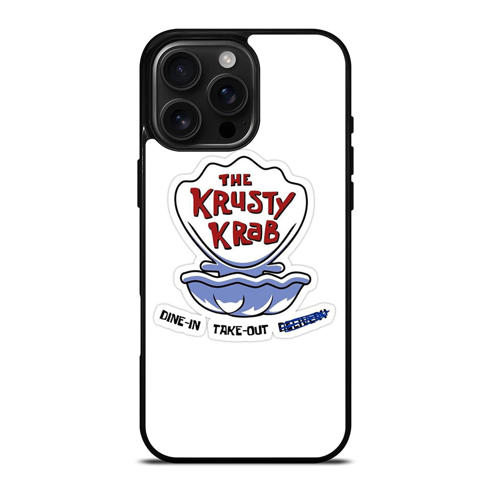 KRUSTY CRAB SPONGEBOB LOGO iPhone 16 Pro Max Case Cover