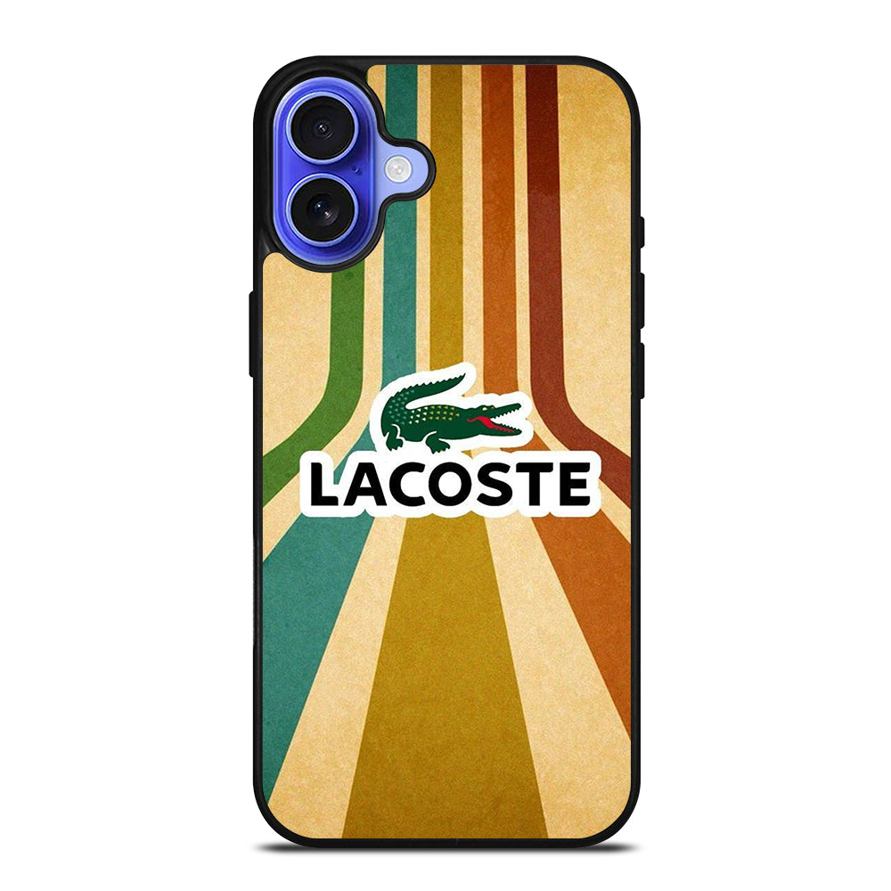 LACOSTE LOGO STRIPPE iPhone 16 Case Cover