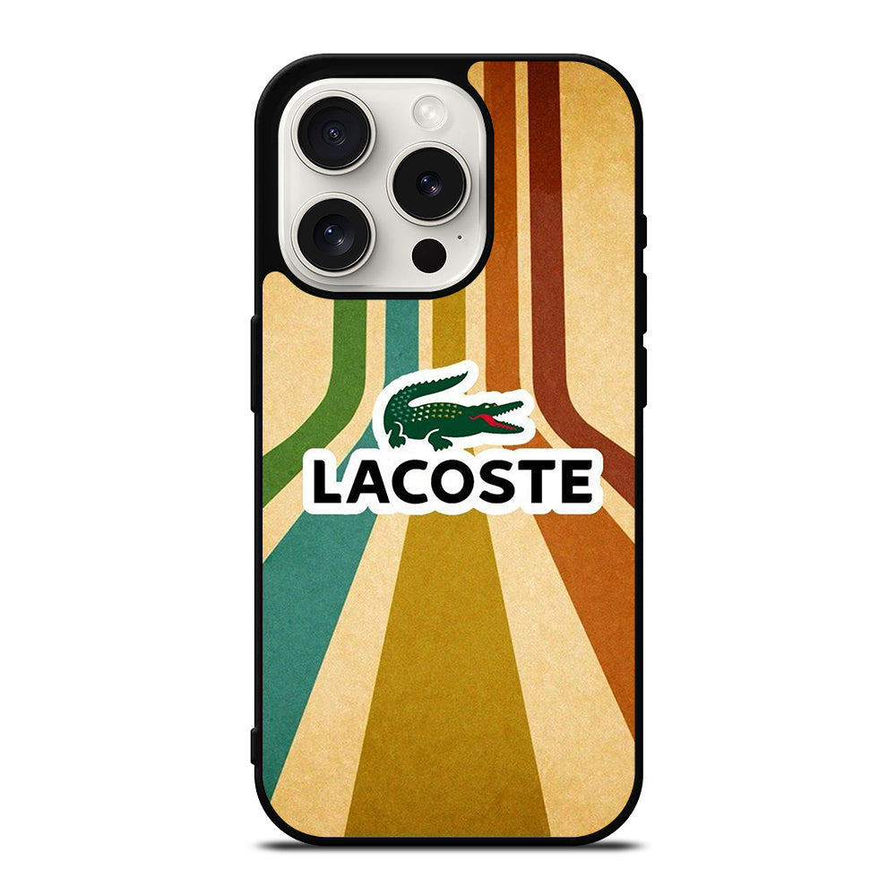 LACOSTE LOGO STRIPPE iPhone 15 Pro Case Cover