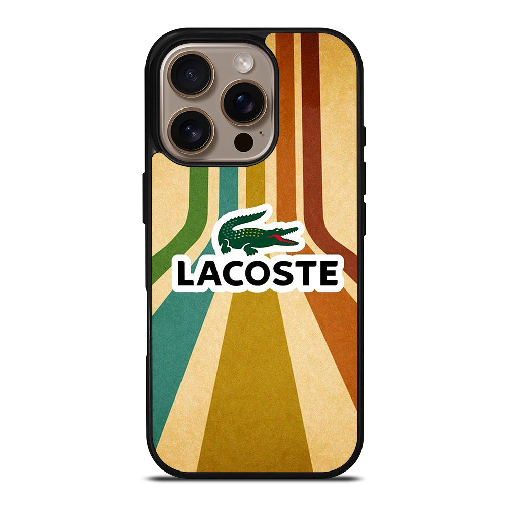 LACOSTE LOGO STRIPPE iPhone 16 Pro Case Cover