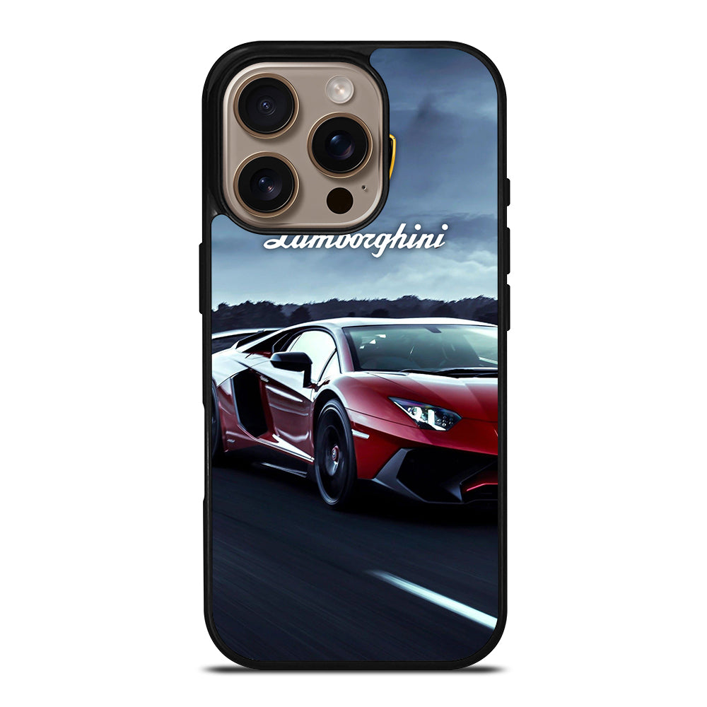 LAMBORGHINI RED CAR iPhone 16 Pro Case Cover