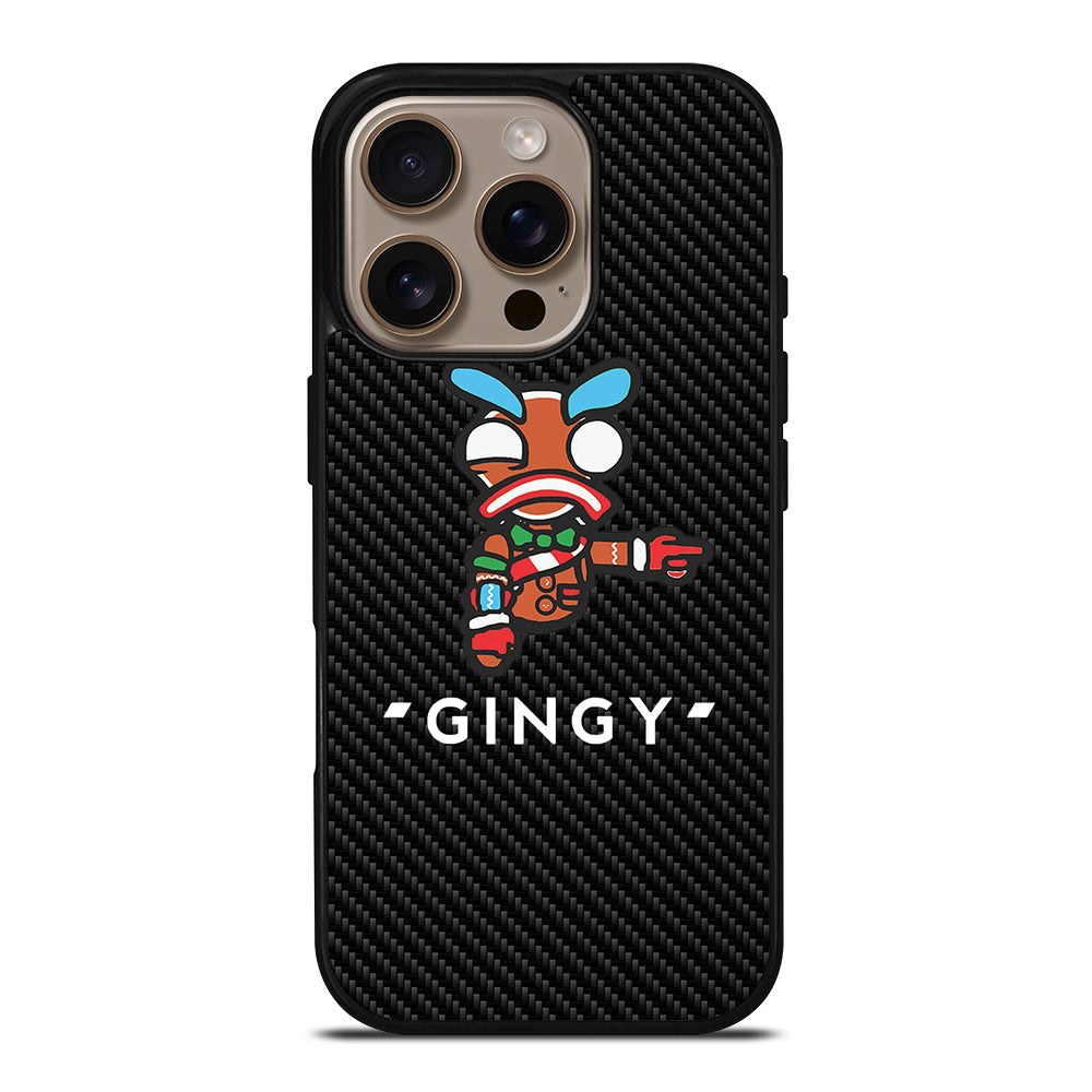 LAZARBEAM GINGY CARBON LOGO iPhone 16 Pro Case Cover