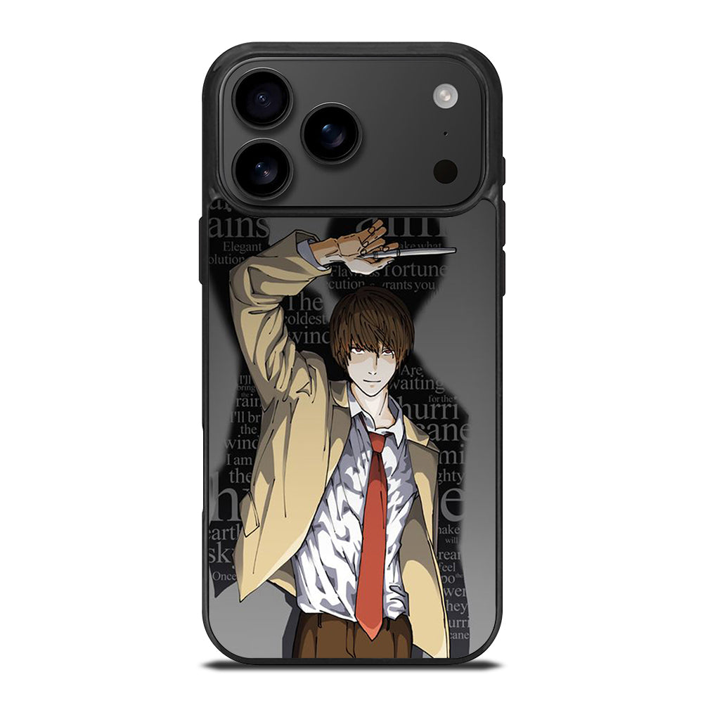 LIGHT YAGAMI DEATH NOTE ANIME 2 iPhone 17 Pro Max Case Cover