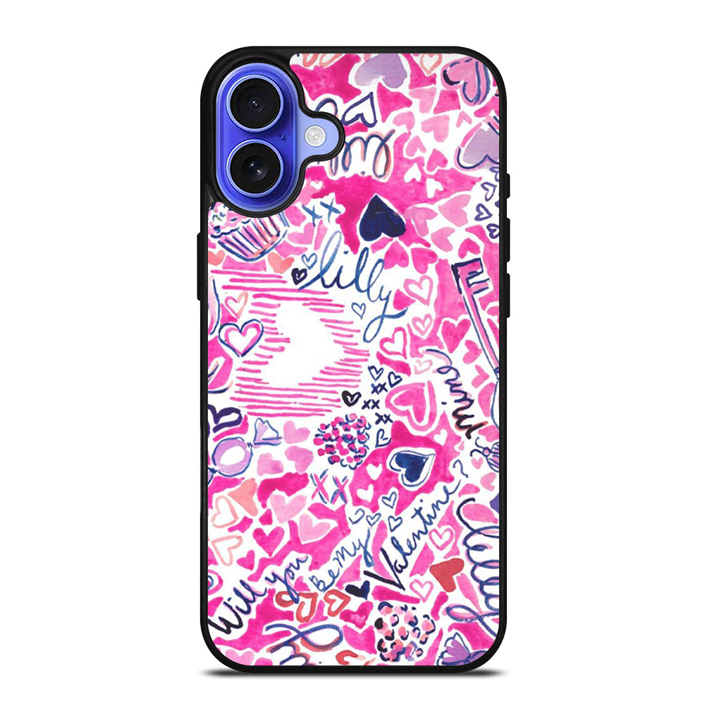LILLY PULITZER LOVE PATTERN iPhone 16 Case Cover