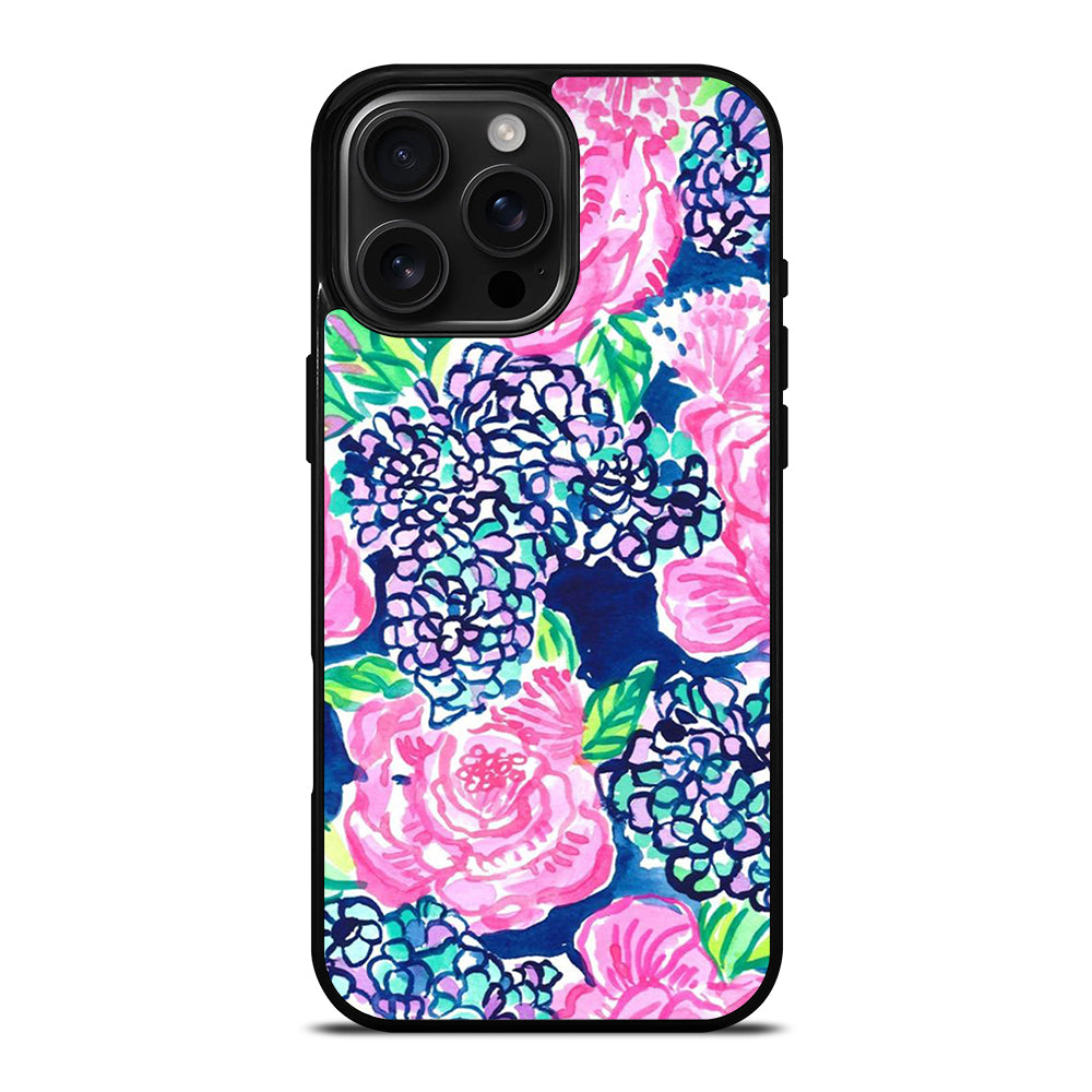LILLY PULITZER ROSE FLOWER iPhone 16 Pro Max Case Cover