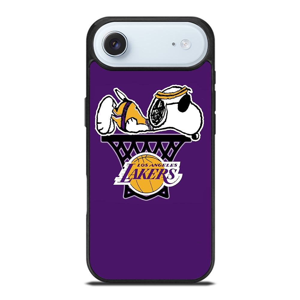 LOS ANGELES LAKERS SNOOPY BASKETBALL LOGO iPhone Air Case Cover