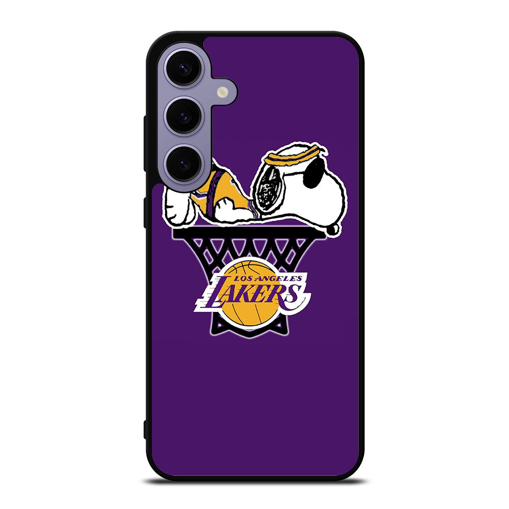 LOS ANGELES LAKERS SNOOPY BASKETBALL LOGO Samsung Galaxy S24 Plus Case Cover
