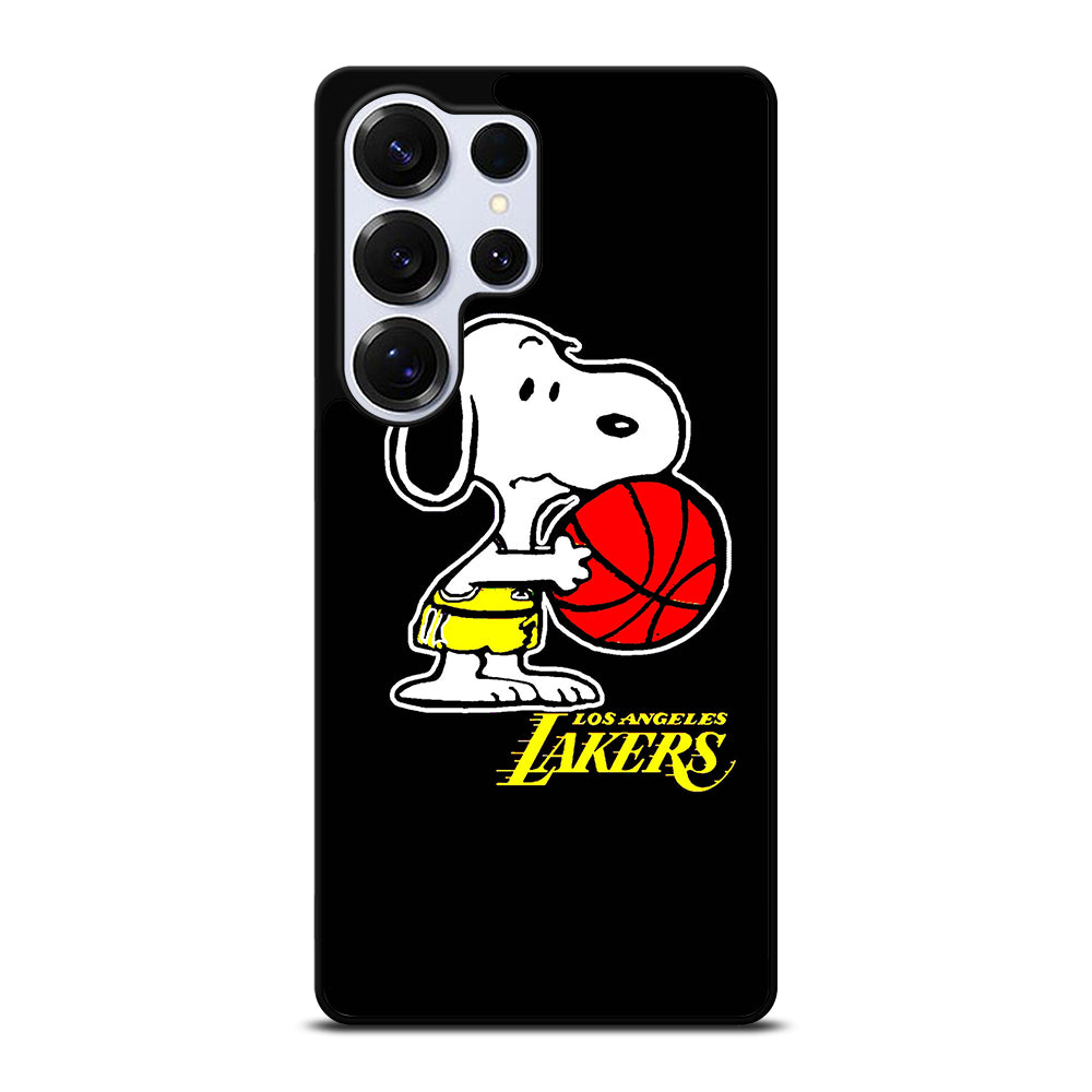 LOS ANGELES LAKERS SNOOPY CARTOON Samsung Galaxy S25 Ultra Case Cover