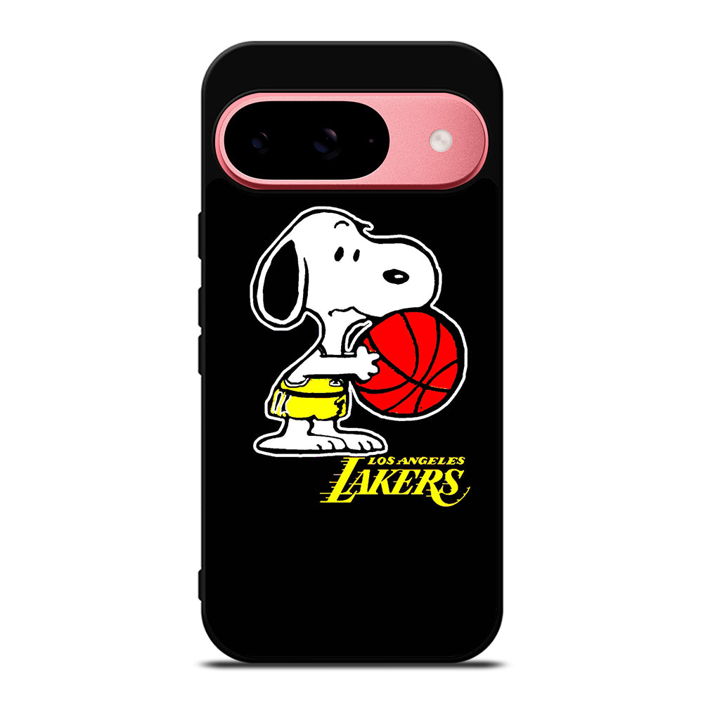 LOS ANGELES LAKERS SNOOPY CARTOON Google Pixel 9 Case Cover